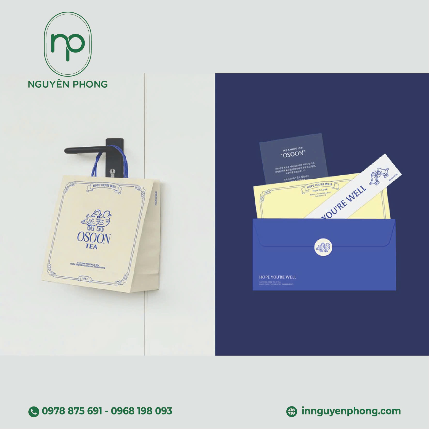 Túi giấy Kraft trắng mộc mạc, mang sắc màu cổ điển